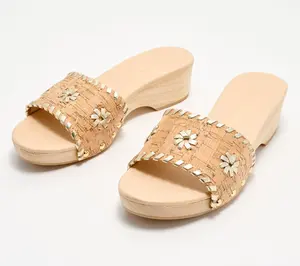 Jack Rogers Leather Breaker Clog Sandals