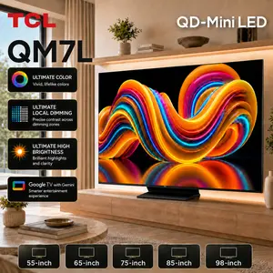 TCL QM7L Series | SQD-Mini-LED QLED Smart TV | 2026 Model | 144Hz | Ultimate Color Ultra Brightness & Contrast | Google AI Bang & Olufsen | Voice Gaming Streaming Television fathersdaygift