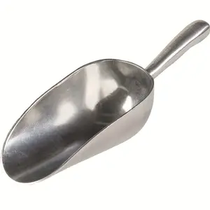 12oz.Bar Ice Scoop, Bin Scoop, Goods Scoop, Candy Scoop, Spice Scoop,1pc Stainless Steel Scoop - 3 Sizes Available (S/M/L), Multipurpose Metal Scoop for Pet Food, Kitchen & More - Thick & Durable
