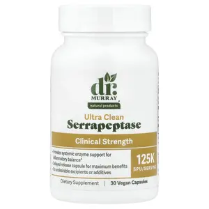 Dr. Murray's Serrapeptase, 125,000 SPU, 30 Vegan Capsules