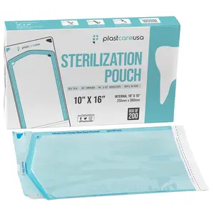 200 10" x 16" Large Sterilization Pouches to Sterilize and Autoclave Instruments