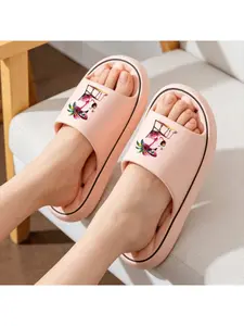 A pair of lightweight sandals, comfortable and breathable, suitable for wearing at home and on the beach; stylish and durable design, perfect for daily wear, Home Slippers