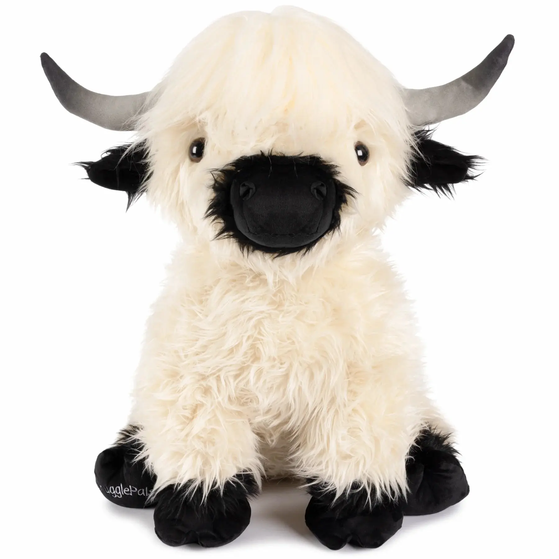 Giant White & Black Highland Cow SnugglePal Giant White & Black Highland Cow SnugglePal