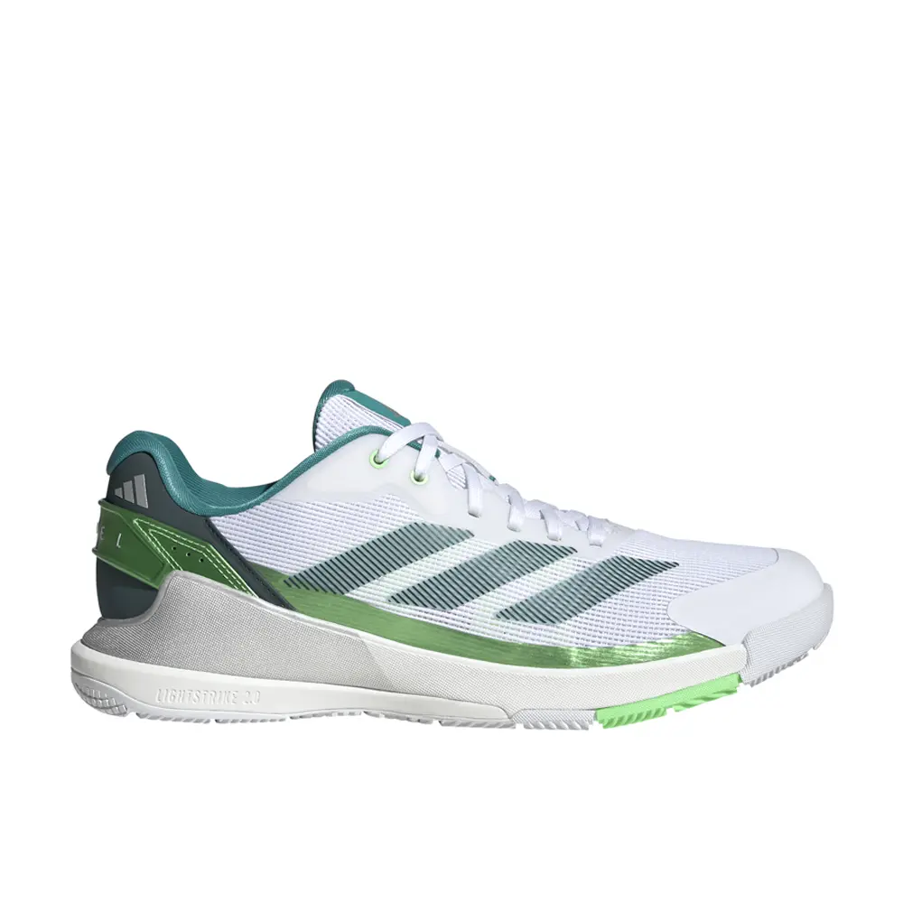 adidas Mens Crazyquick Padel Sneakers Shoes - White adidas Mens Crazyquick Padel Sneakers Shoes - White