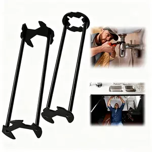 7-in-1Metal Wrench Set, 2 PCS Multifunctional Sink Wrench, Set For Faucet Installation & Repair - Four-Prong Hex Tool, Compatible With PVC/CPVC/PE/PEX Plumbing, For DIY &, Durable Metal For Bathroom And Sink Maintenance.