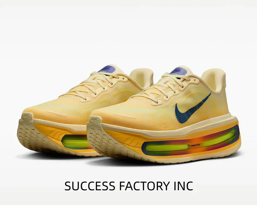 Sunset Yellow Performance Running Shoes with Full-Length Visible Air Cushion & Breathable Knit Upper – Engineered for Long-Distance Comfort, Daily Training & Urban Exploration