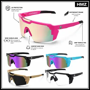 UV400 Wraparound Sport Sunglasses for Men Women, Futuristic Y2K Shield Lens Outdoor Shades, Lightweight Cycling Driving Running Fishing Glasses with Comfort Nose Pads & Grip Temple Tips color