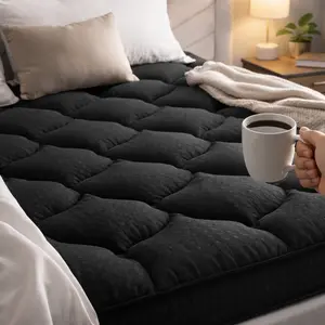 Belffin Thick Fitted Mattress Pad with Fluffy Pillow Top, Cooling & Soft Mattress Cover, Deep Pocket Design Fits 6–18 Inch Mattresses, Extra Comfort for Bedroom & Home Use