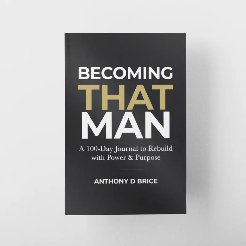 Becoming That Man: 100-Day Guided Self Improvement Journal for Men's Daily Growth & Clarity - ISBN 979-8267916196, 244p Regular Ed. Career & Self-Help Workbook Journal with 100 Daily Prompts, Goals, Confidence Building - Gift for Boyfriend