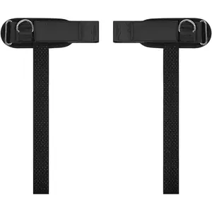 14.5" Anti-Slip Lifting Straps for Gym | Soft Cushioned Wrist Cuff, Premium Cotton Construction and 5mm Steel D-Ring for All Weightlifting & Cable Workouts