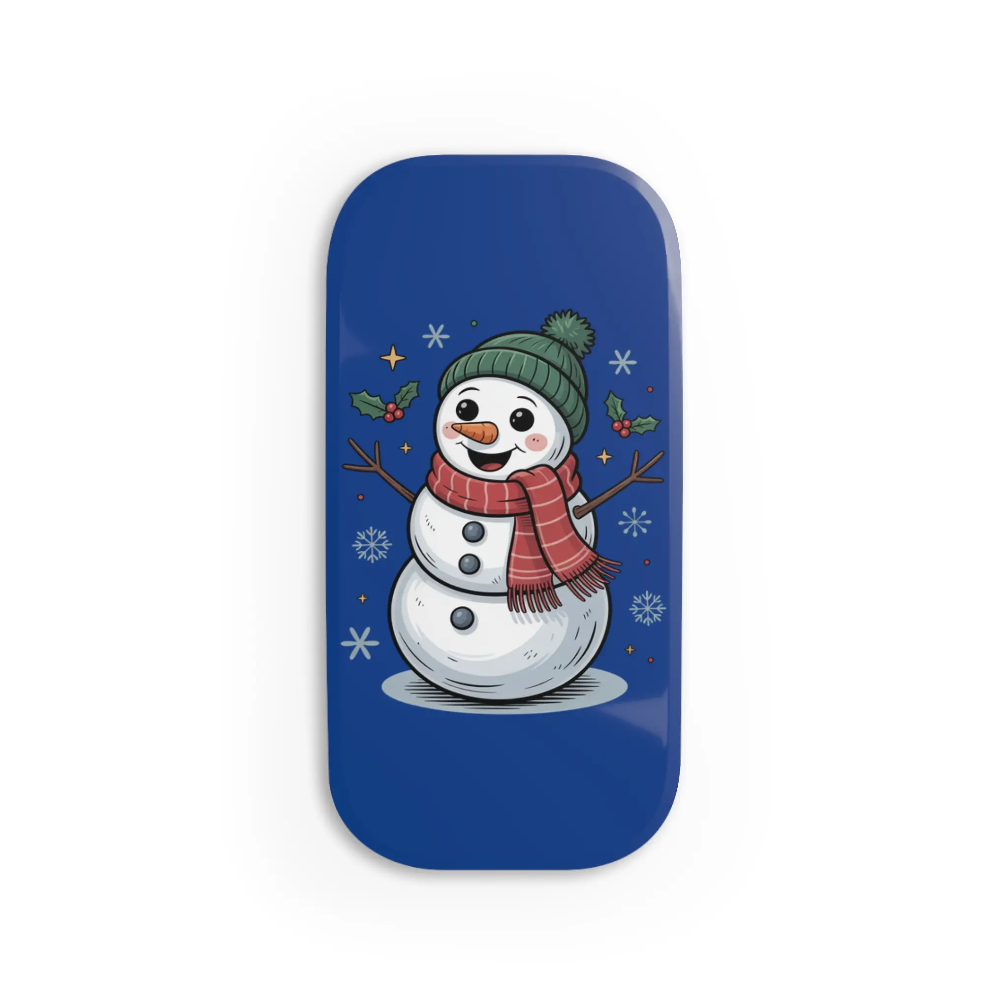 Winter Snowman Phone Grip, Cute Phone Accessory, Christmas Gift, Holiday Decor, Snowman Pop Socket