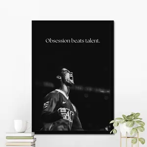 Cristiano Ronaldo Motivational v7 Poster, Inspirational Wall Art, Home Gym Decor, Football Poster, Motivation Wall Art, Motivational Print, Room Gift