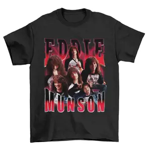 Eddie Munson Shirt Vintage 90s Retro Graphic Tee Bootleg Style Unisex Gift