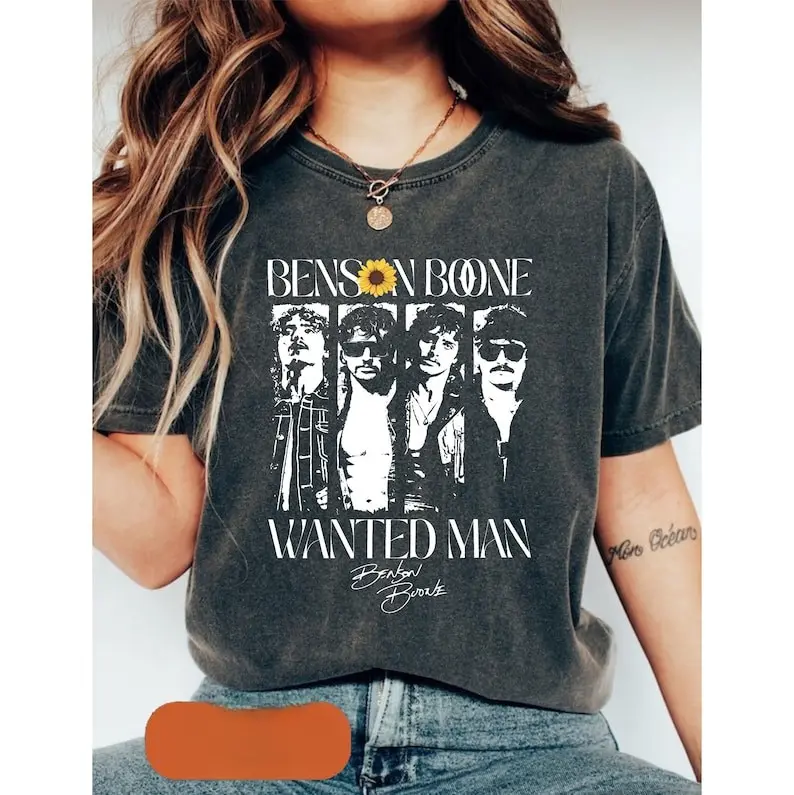 [Sale off up to 50%] Benson Boone Wanted Man Tour 2026 Concert Tee, Benson Boone Wanted Man Tour 2026 Shirt, Retro Concert Shirt, Vintage Music Fan T-Shirt, Graphic Streetwear T-shirt