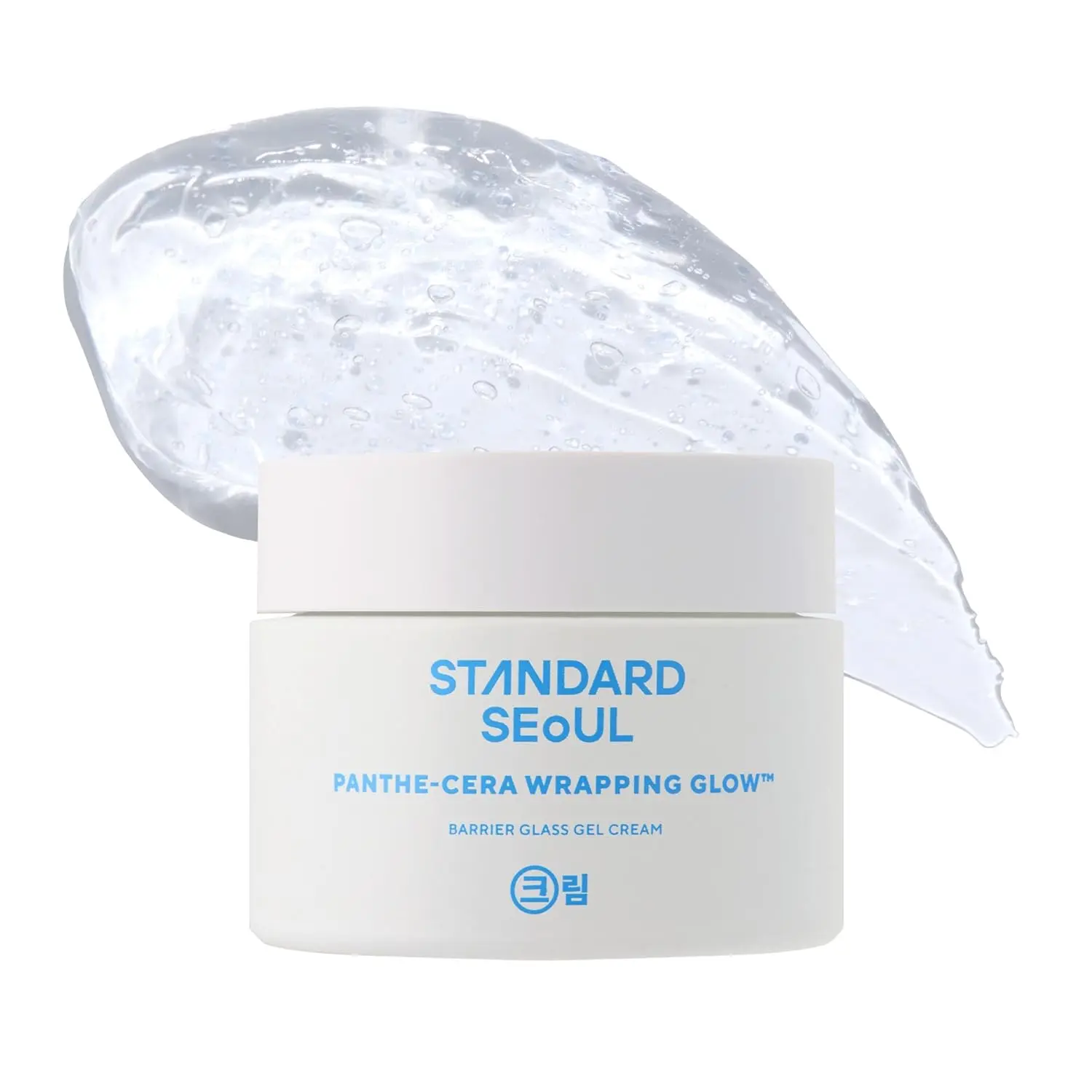 STANDARD SEOUL Barrier Glass Gel Moisturizer - Soothing & Hydrating Lightweight Gel Cream for Sensitive Skin, Panthenol & 5 Ceramides, Glass-Skin Finish, 50ml
