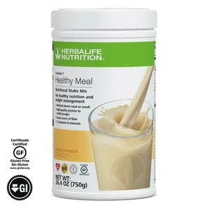 Herbalife Formula 1 Healthy Meal Nutritional Shake Mix Mango Pineapple 750g Gluten Free Daily Nutrition Wellness Routine with Essential Vitamins & Minerals Protein Blend from Soy and Dairy Sources - Flavor - Taffy, Beverage