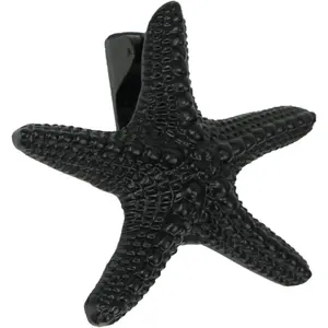 Rustic Black Enamel Cast Iron Coastal Starfish Sea Star Door Knocker