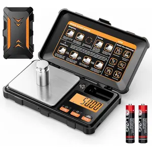 Accurate Gram Weigh Scale, Meilen Digital Pocket Device,Minimum Accuracy of 0.01g, Mini Jewelry Scale with 50g Calibration Weight, 200g Food Kitchen