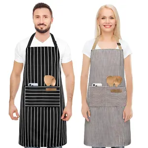 2 Pack Apron - Unisex, Adjustable Bib Kitchen Apron, Cooking Apron, Aprons for Women Men with Pockets, Chef Aprons Household Items Home