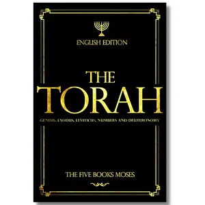 English Torah (Pentateuch) Religious Book - Includes Genesis, Exodus, Leviticus, Numbers, Deuteronomy, God's Creation Teachings & Spiritual Insights