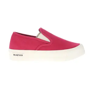 SeaVees Womens Baja Slip On Platform Sneakers Shoes Casual - Red