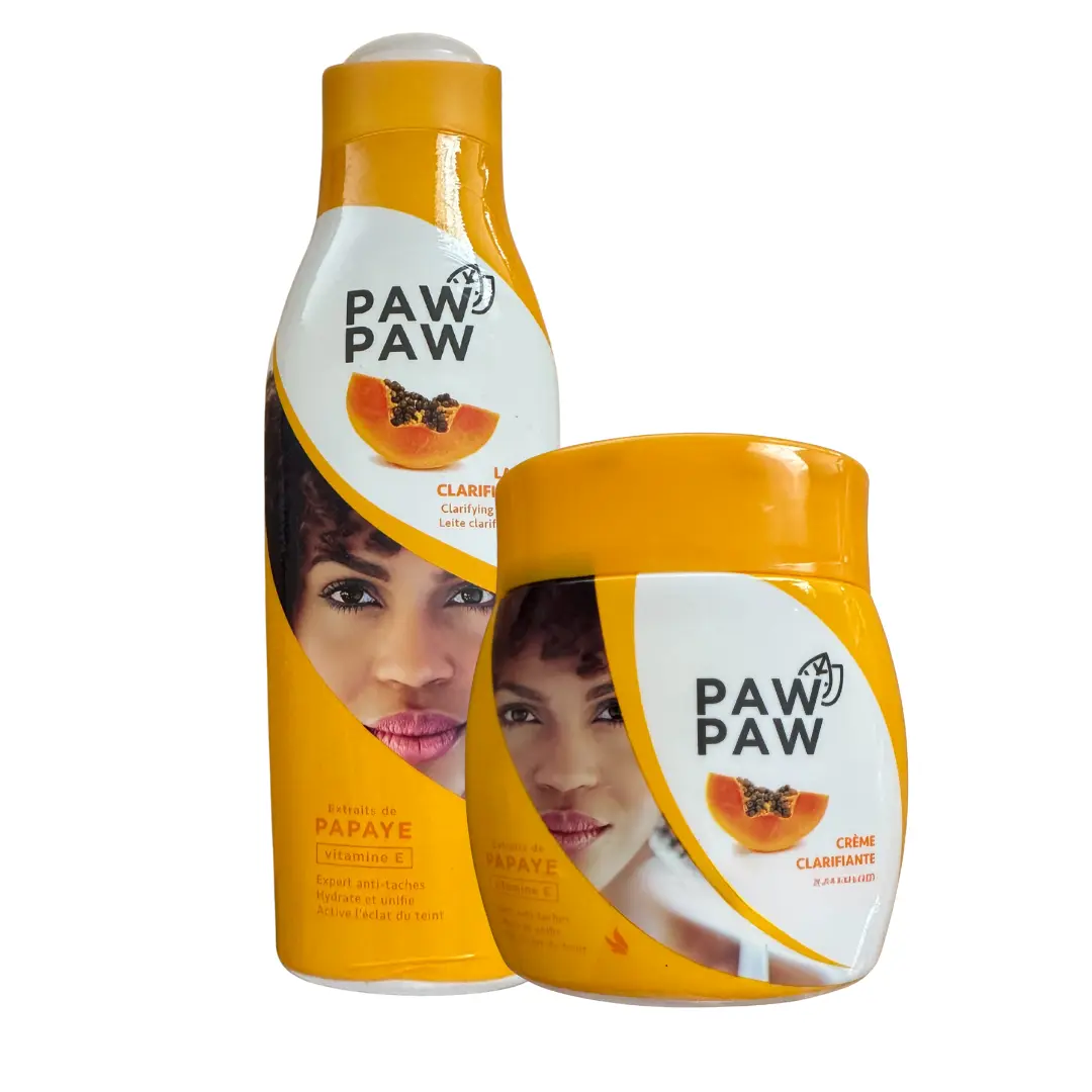 Paw Paw 2ps Clarifying Lotion 500ml & Cream 300ml with Papaya Extract and Vitamin E
