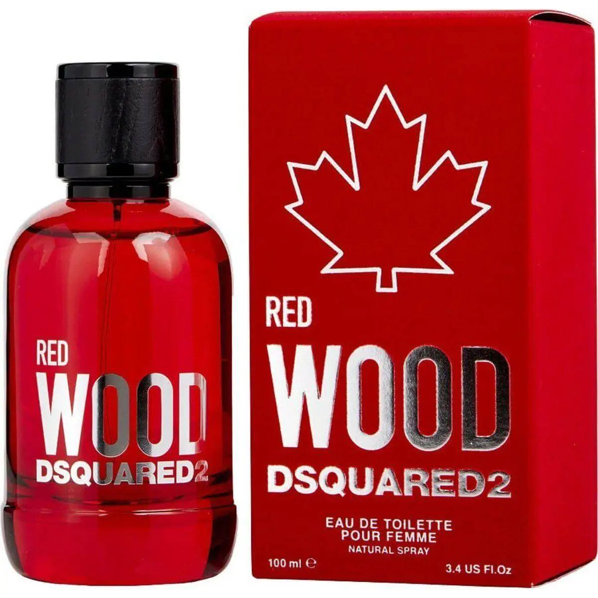 Dsquared2 Red Wood Bright Women's EDT Type Fragrance, 3.4 fl oz, Cheerful Vibe, New Box, Aromatic Fruity Fragrance, Full-Size Women's Fragrance