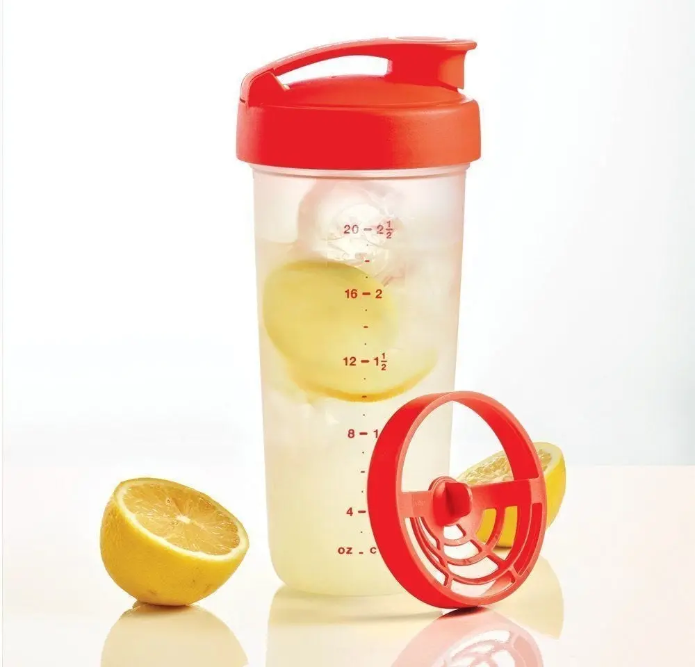 Tupperware Quick Shake Container Shaker Bottle with Cap for Healthy Drinks & Protein Shakes Dishwasher Safe Portable Drinkware