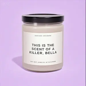 Romantic Twilight Inspired Soy Wax Candle, 9oz Hand-Poured Candle with Natural Fragrance, Reusable Decorative Candle for Home, Long-Lasting Aromatherapy Candle, Gift for Movie Fans