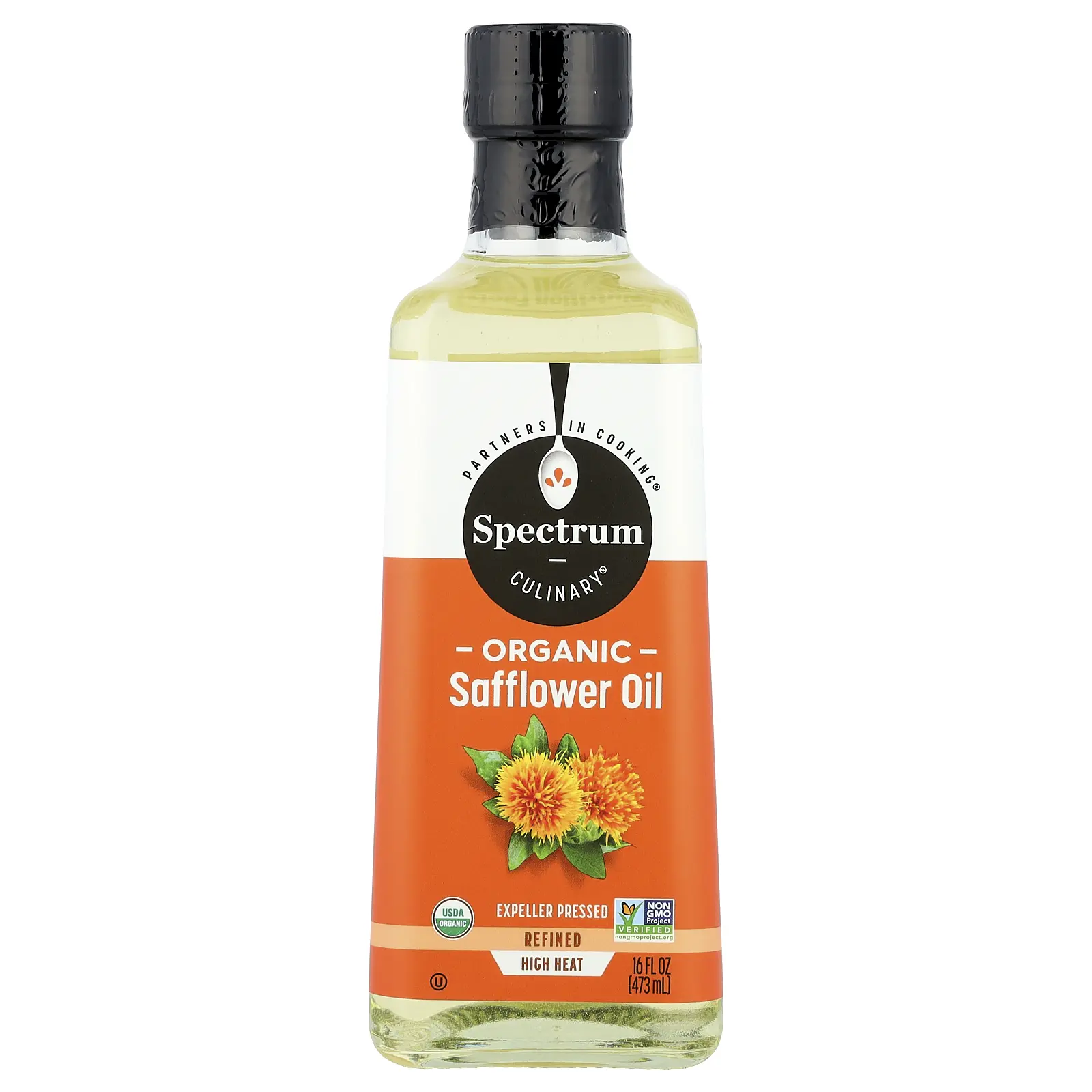Spectrum Culinary Organic Safflower Oil, Refined, 16 fl oz (473 ml)