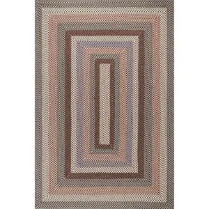Gwyneth Braided Borders Indoor/Outdoor Area Rug