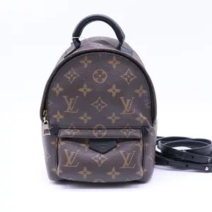 Pre-owned Louis Vuitton Canvas Backpacks Palm Springs Backpack Monogram Mini Twins LDJ4310