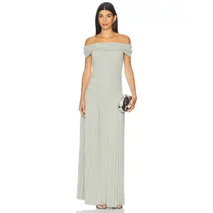 LIONESS Field Of Dreams Maxi Dress in Light Sage