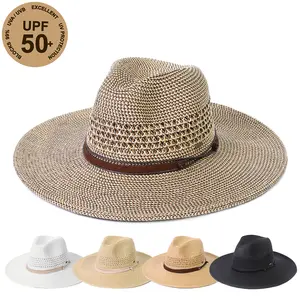 C.C Braid Paper Panama Hat with Band Details for Women verified  bonafide fedora straw