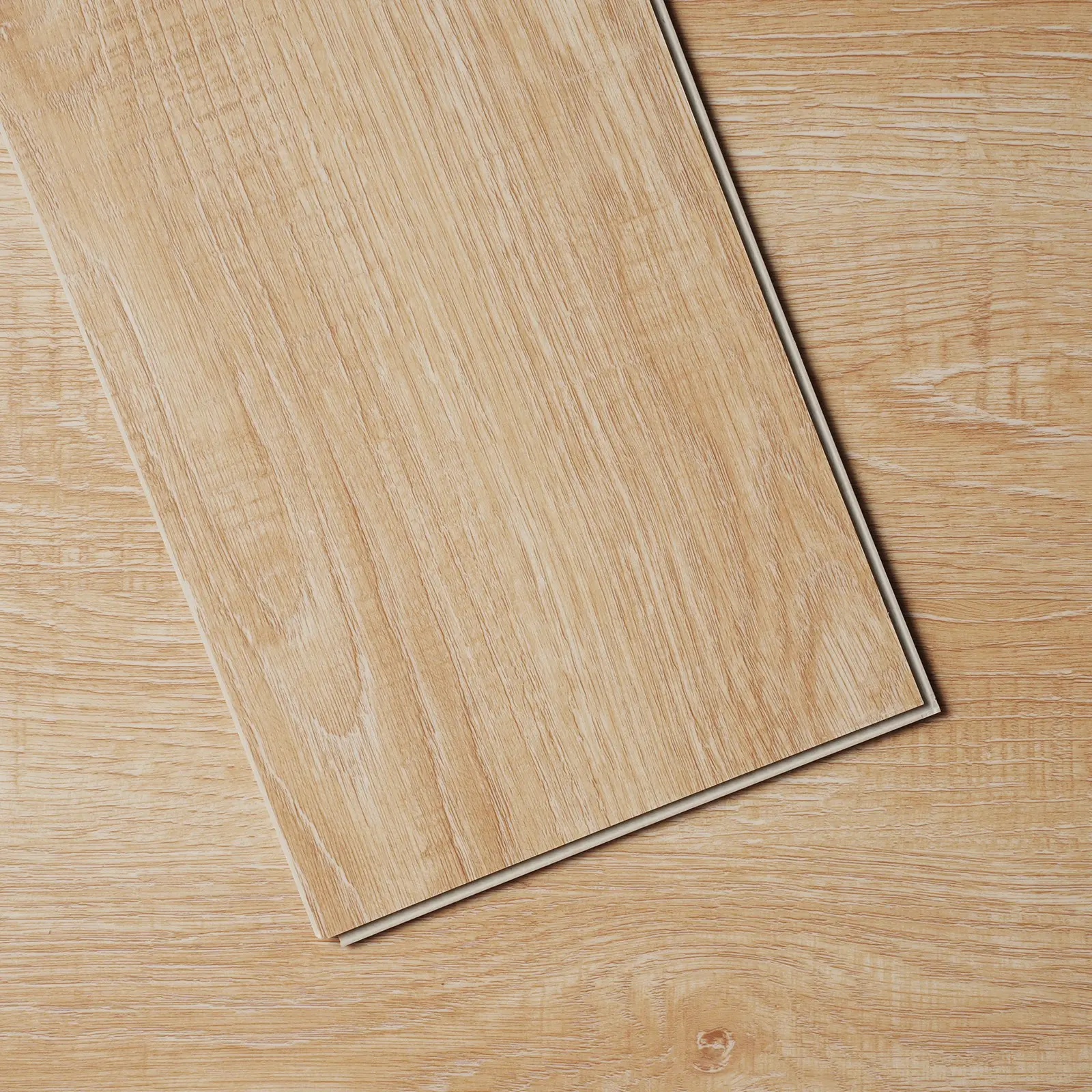 VEVOR Interlocking Vinyl Floor Tiles 48x 7.3 inch, 10 Tiles 5.5mm Thick Snap Together, Natural Wood Grain DIY Flooring for Kitchen, Dining Room, Bedrooms Bathrooms, Easy for Home Decor