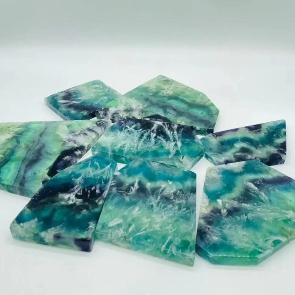 FEATHER FLUORITE SLAB