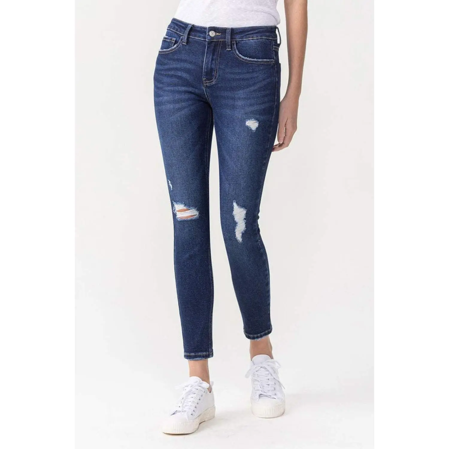 Lovervet Full Size Chelsea Midrise Crop Skinny Jeans