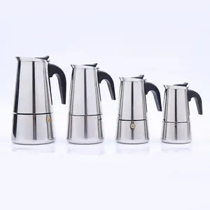 2/4/6/9 Cups Moka Pot Coffee Maker,Stainless Steel Moka Pot Maker Coffee Cookers TiktokShopSpringGlowUp