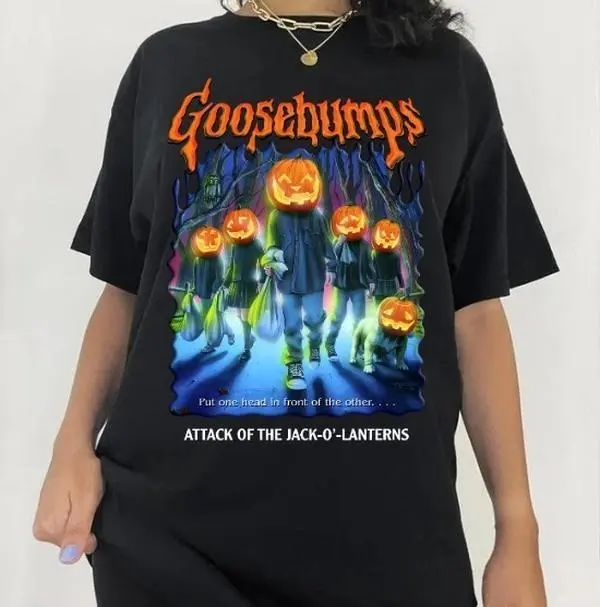 Goosebumps Horrorland Halloween T-Shirt, Classic Book Retro Scary Night Shirt