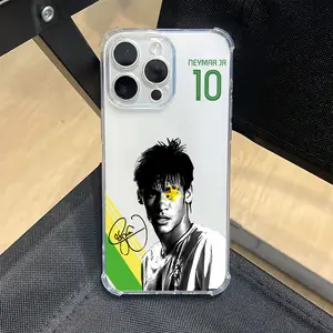 No. 10 trendy football N-Neymar-s- Phone Case Suitable for iPhone 17 16e 16 15 14 13 12 11 Mini Pro Max Air X XR XSMAX 8 7 Plus Anti Fall Shockproof Transparent Soft Back Cover