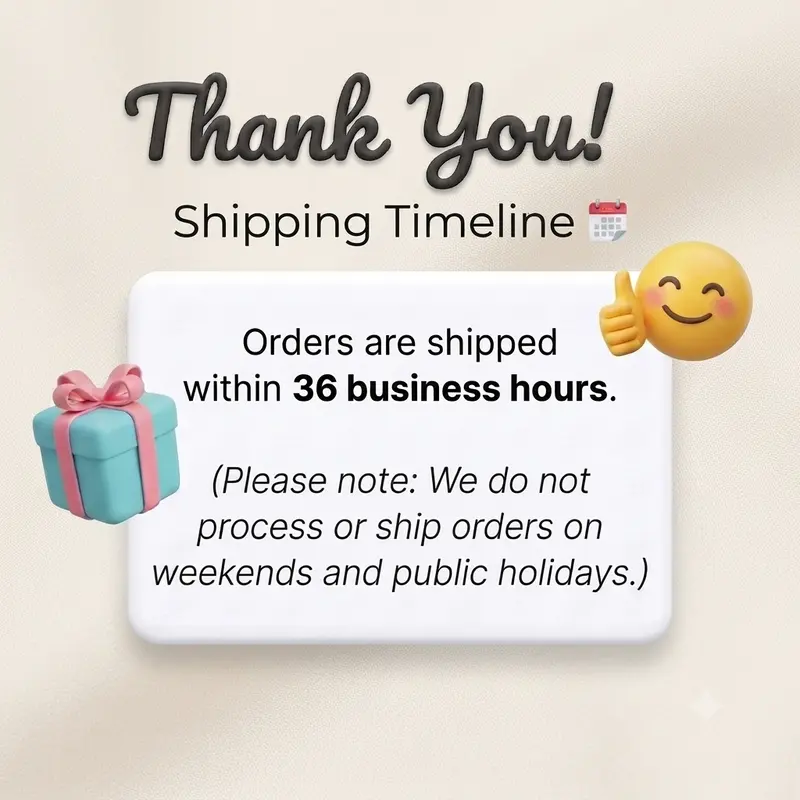 【 Shipping Timeline】 Fast Shipping, Orders Shipped Within 36 Business Hours