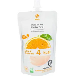 Jelly.B Low-Calorie Drinkable Konjac Jelly, Ambient Jeju Mandarin Flavor, Natural Sweet Dessert Treats Snack