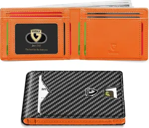 GSOIAX Slim Front Pocket Wallet with RFID Blocking