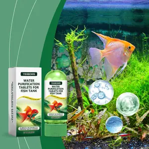 Aquarium Water Purification Tablets, Water Quality Dedicated To Clean Deodorizing Algae Stains Sludge Clear Fish Pond