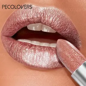 Pearlescent Lipstick For Women, Lipstick Waterproof Long, Lipstick Long Lasting Shine, Colorfast, Portable Travel Makeup, Radiant Lip Gloss