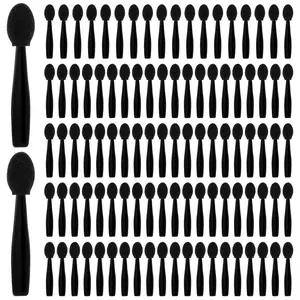 100-Pack Disposable Dual-Sided Eyeshadow Applicator Brushes – Mini Portable Sponge Tip Eye Makeup Tools for Women Cosmetic Multicolor