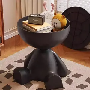 Circle Side Table, Small Coffee Table, Waterproof & Durable, Round Modern End Table for Living Room, Bedroom, Bedside, Versatile Accent Table - Orange tiktokshopspringglowup