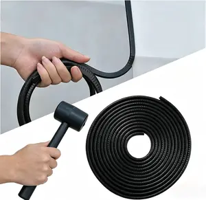 Car Door Edge Guards - 16.4Ft(5M)/32.8Ft(10M) Car Edge Protector, No Glue Rubber Decorative Protective Strip, Universal for Sedan, Trucks, SUV, ATV and Boats, Black, Comes with Rubber Mallet