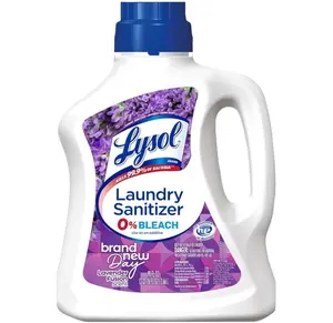 Lysol Disinfectant Laundry Sanitizer & Scent Booster, Laundry Detergent Additive, Color Safe Bleach Alternative, Laundry Odor Eliminator, Kills Bacteria & Viruses, Lavender Scent, 90 Fl Oz