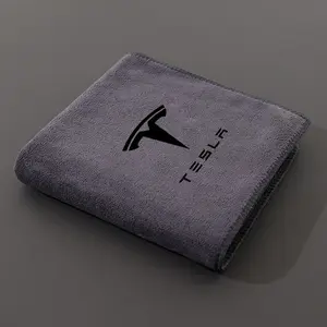 Microfiber Car Wash Towel Cleaning Drying Cloth For Tesla Model 3 Model S X Model Y Juniper Roadster 2021 Cybertruck Juguete SpaceX Styling Accessories